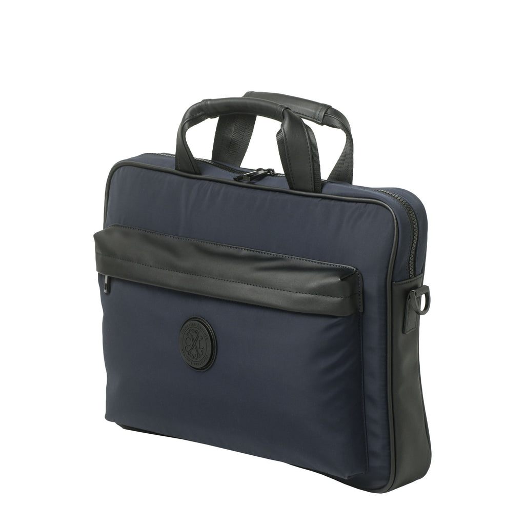  Men's designer handbags Christian Lacroix navy document bag Element 