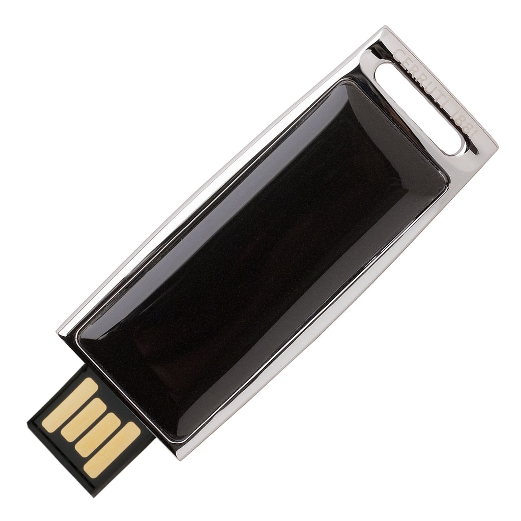  Luxury branded gifts for CERRUTI 1881 black USB stick Zoom 16Gb