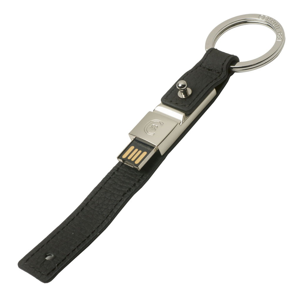  Men's designer key holder CERRUTI 1881 Black USB stick Hamilton 16Gb