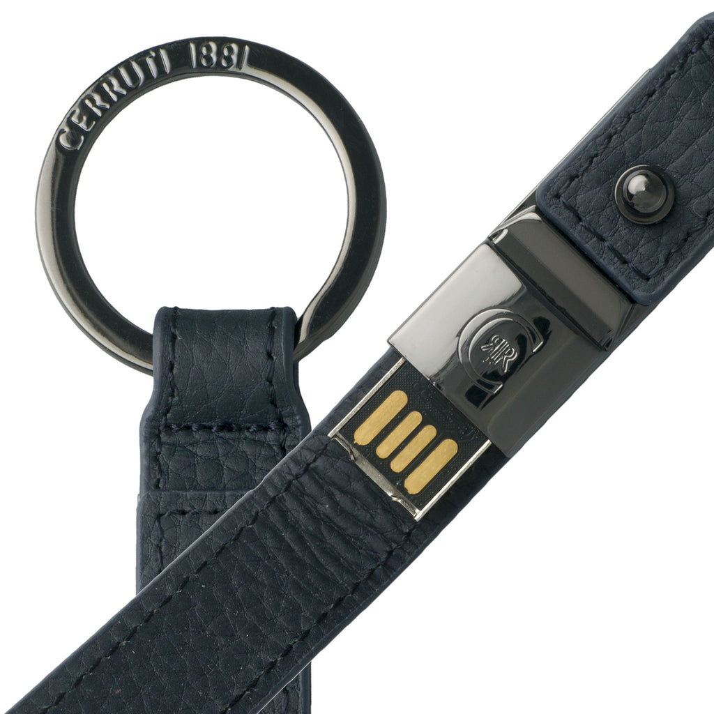  Men's luxury keyrings Cerruti 1881 Dark blue USB stick Hamilton 16Gb 
