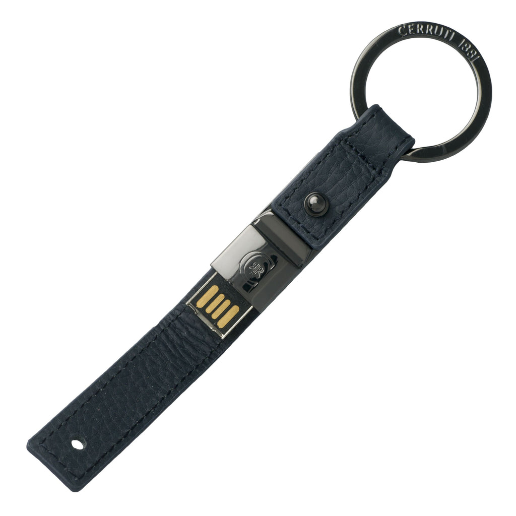   Men's luxury keyrings Cerruti 1881 Dark blue USB stick Hamilton 16Gb 