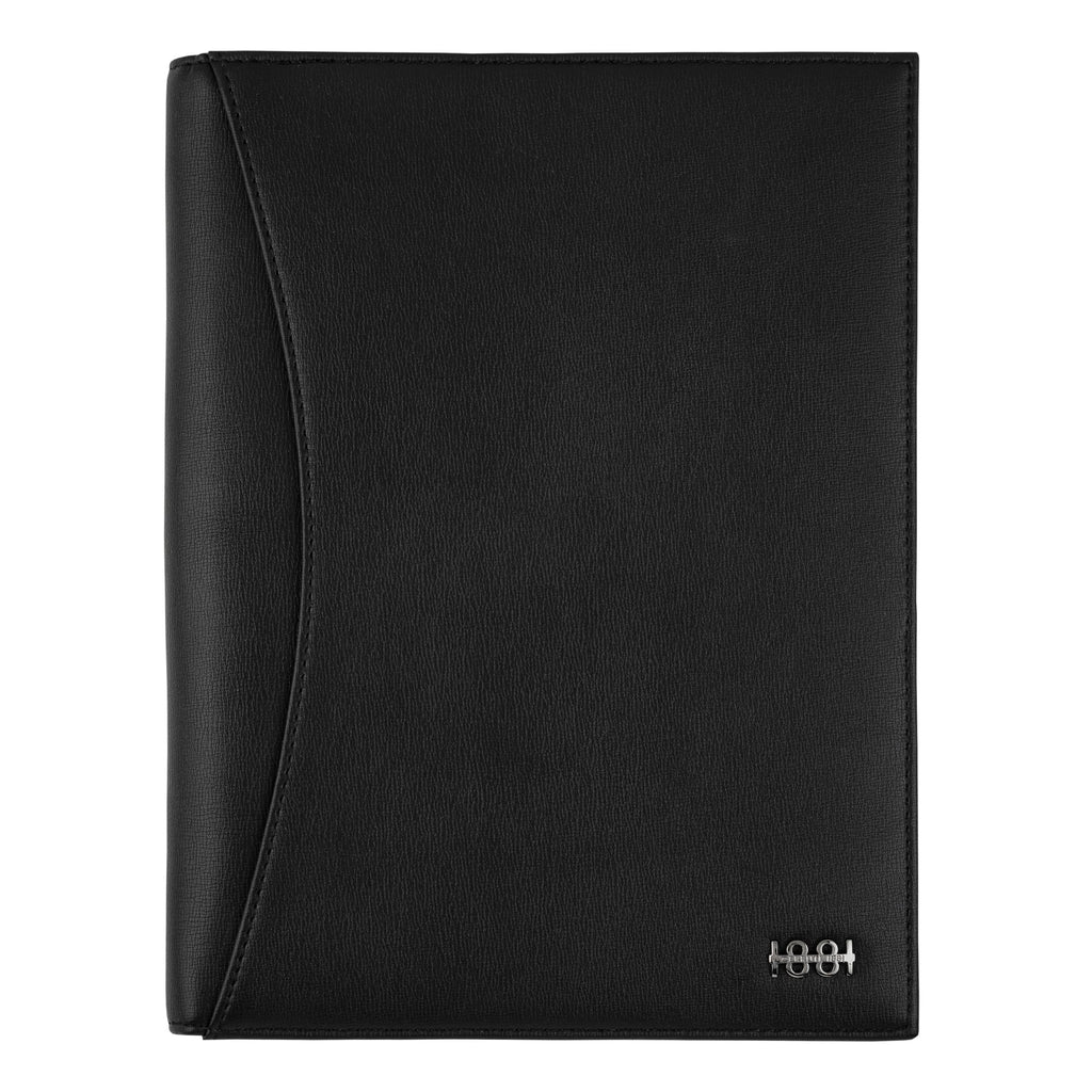  Luxury corporate gifts for him CERRUTI 1881 black A5 Folder Irving 