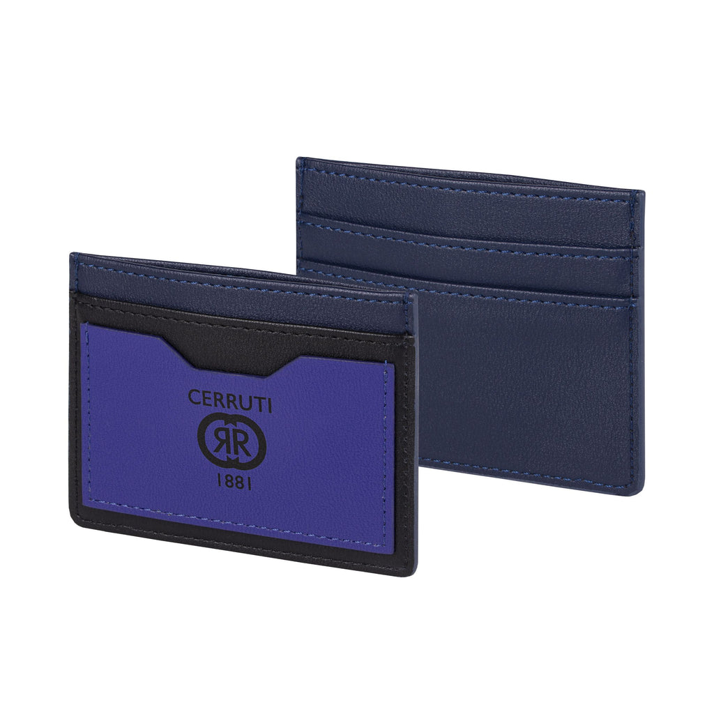 Navy bright Blue Card holder Brick from CERRUTI 1881 wallet