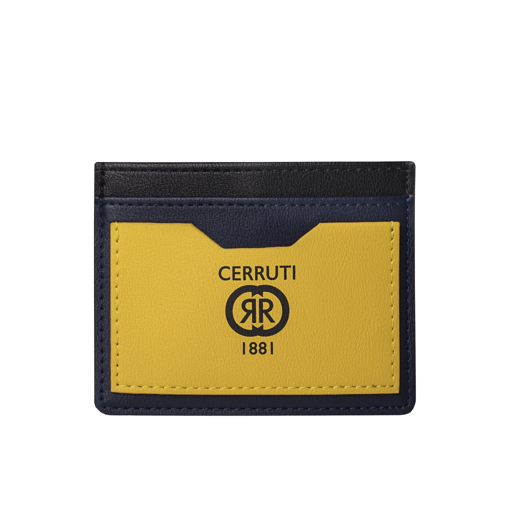  Men's luxury wallets CERRUTI 1881 Card holder Brick yellow Black Navy 
