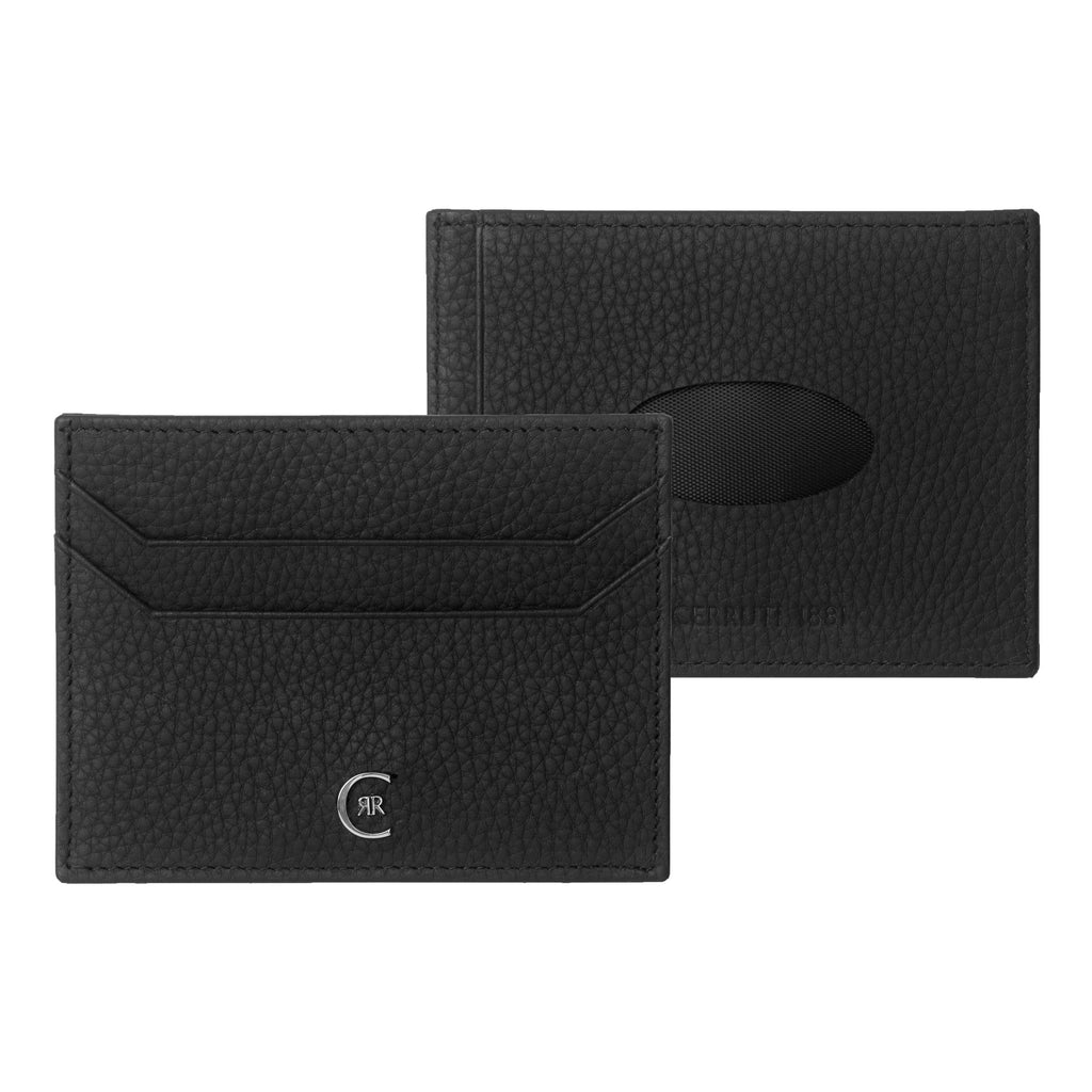  Designer wallets for CERRUTI 1881 Black Leather Card holder Hamilton 