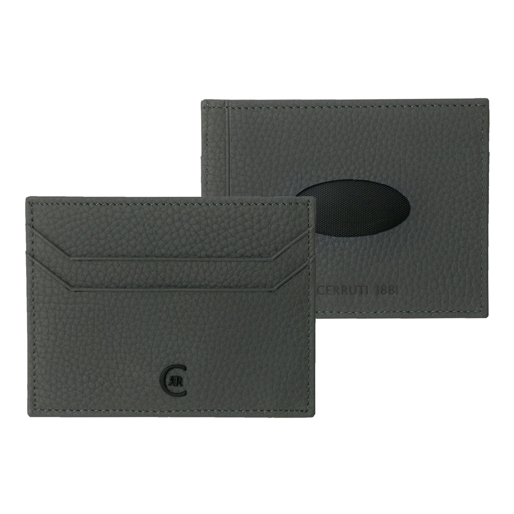  Mens Designer wallets CERRUTI 1881 Grey Leather Card holder Hamilton 