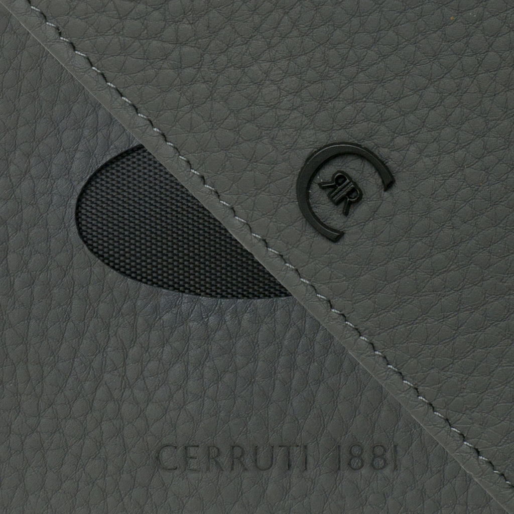  Mens Designer wallets CERRUTI 1881 Grey Leather Card holder Hamilton 