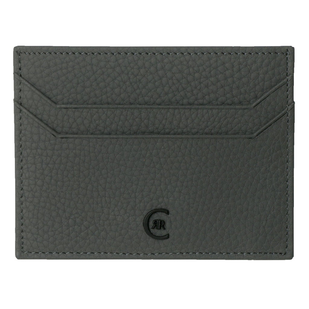   Mens Designer wallets CERRUTI 1881 Grey Leather Card holder Hamilton 