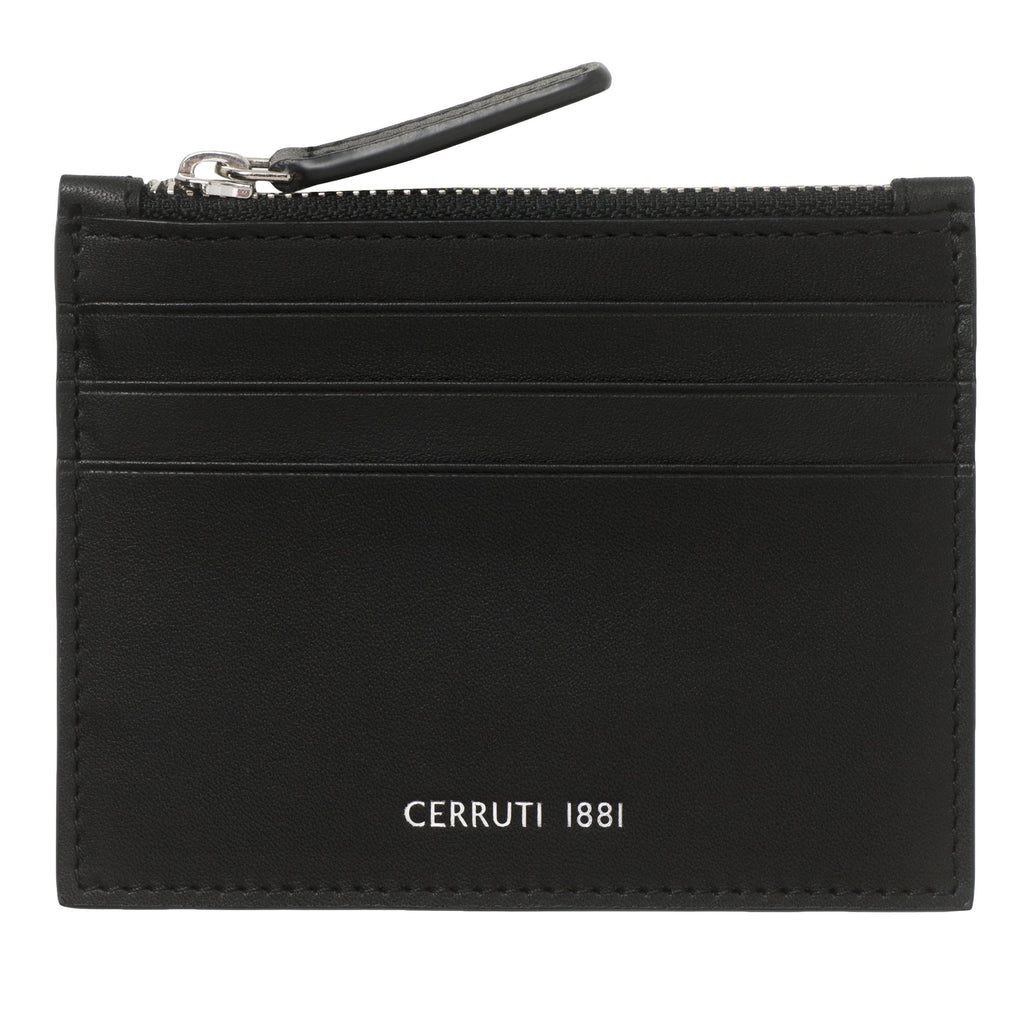  Luxury business gifts from CERRUTI 1881 black leather card holder ZOOM