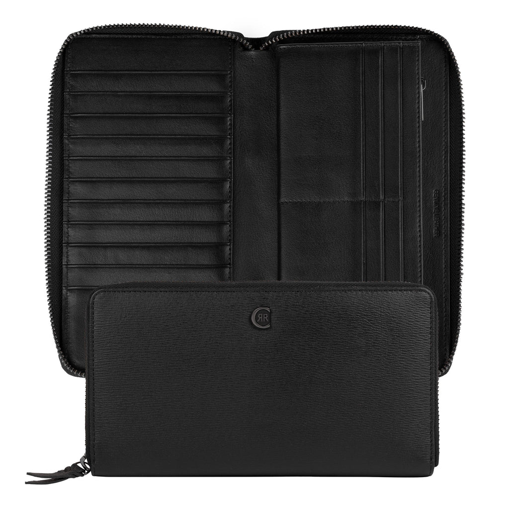  Designer purses & wallets CERRUTI 1881 black travel wallet Bond 