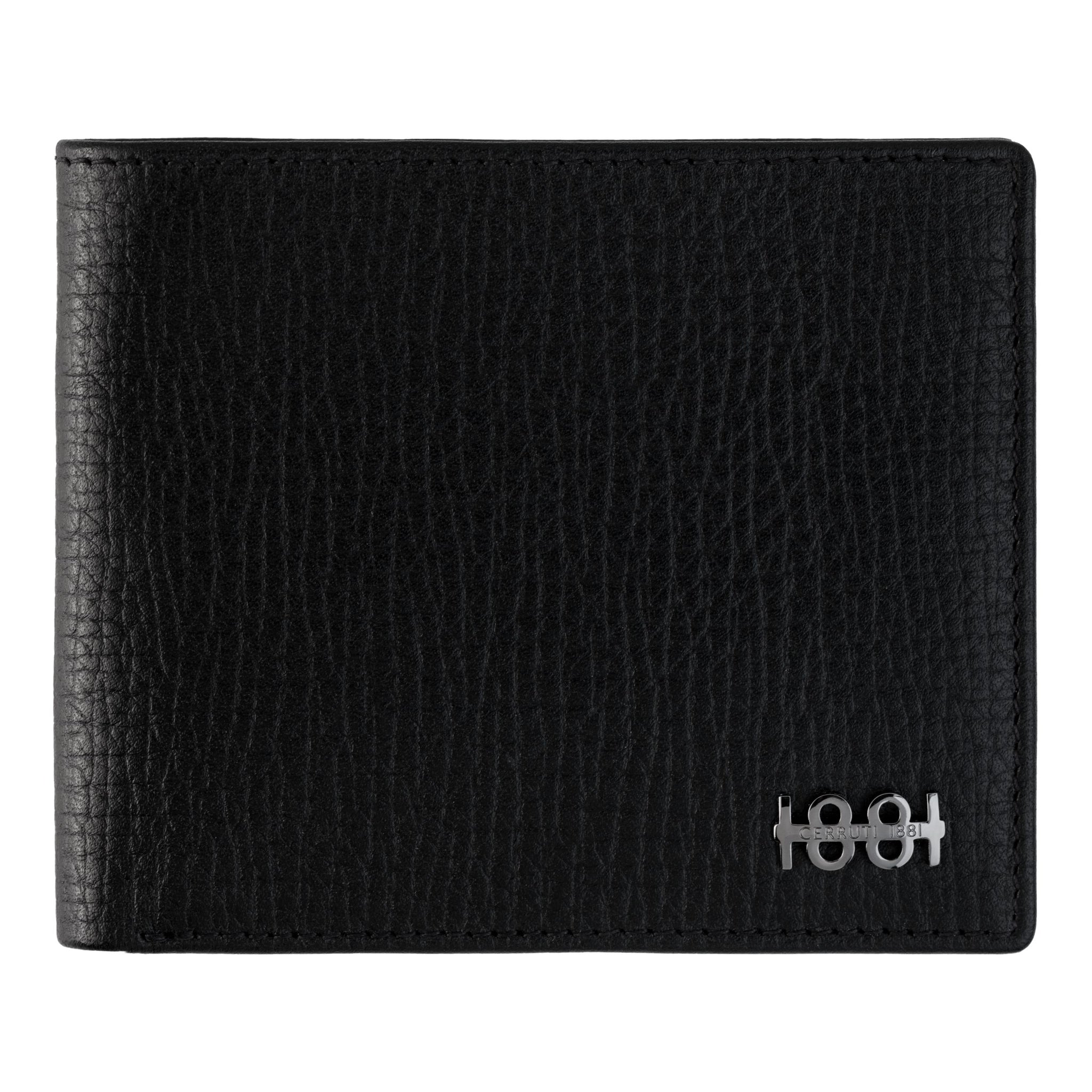 Luxury wallets for Cerruti 1881 Black leather money wallet