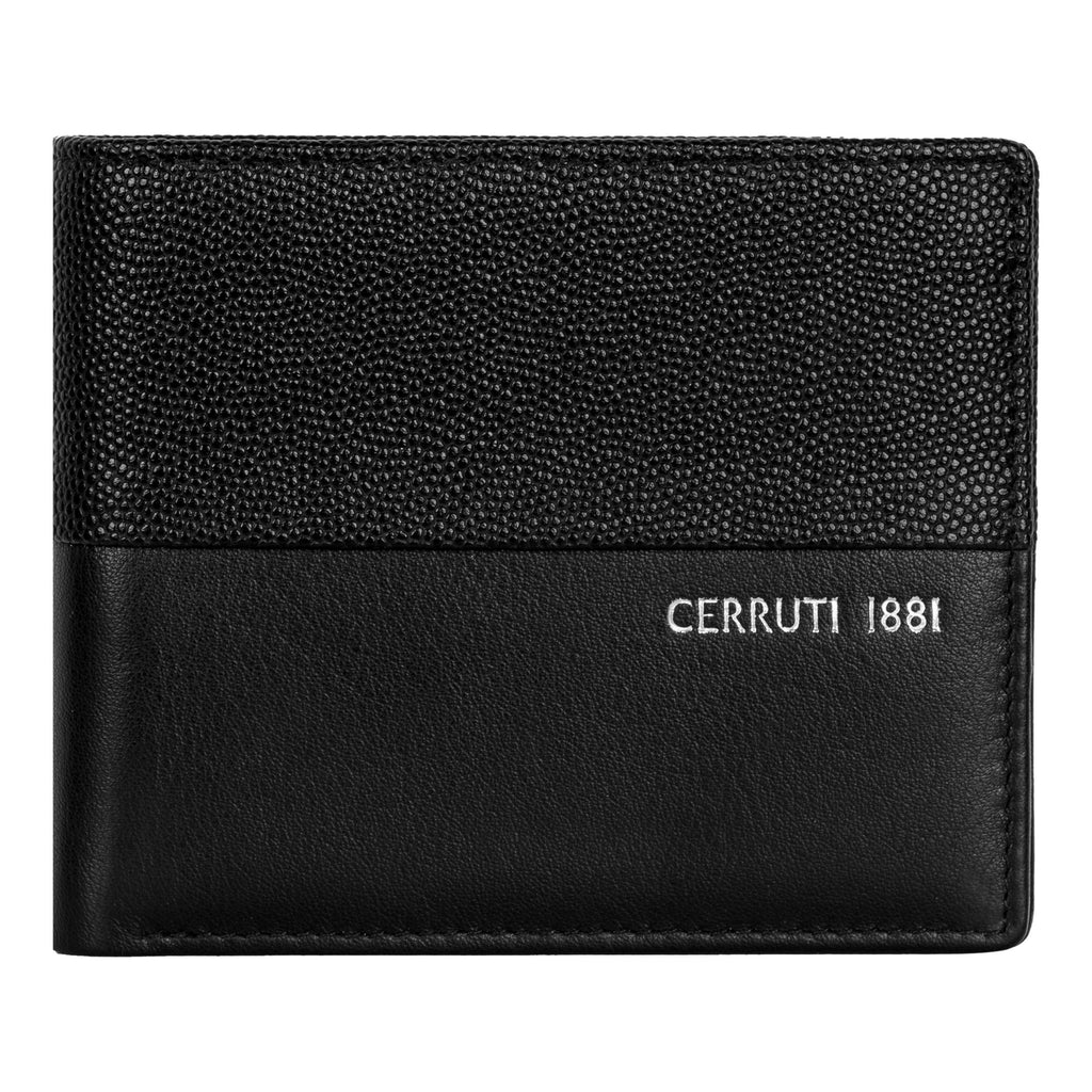  Designer bifold wallets for men CERRUTI 1881 black money wallet Oxford