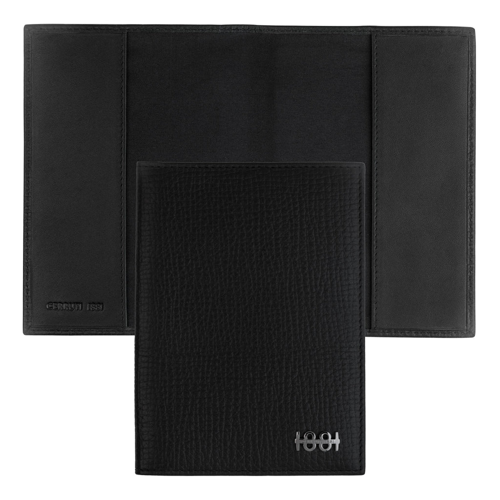  Men's travel accessories Cerruti 1881 Black passport cover Irving 