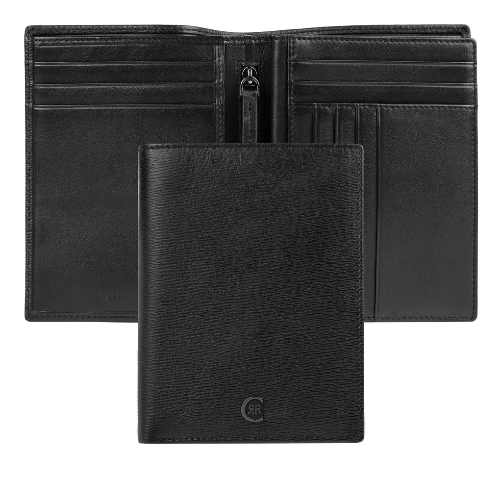  Men's designer wallets Cerruti 1881 Black Leather Travel wallet Bond 
