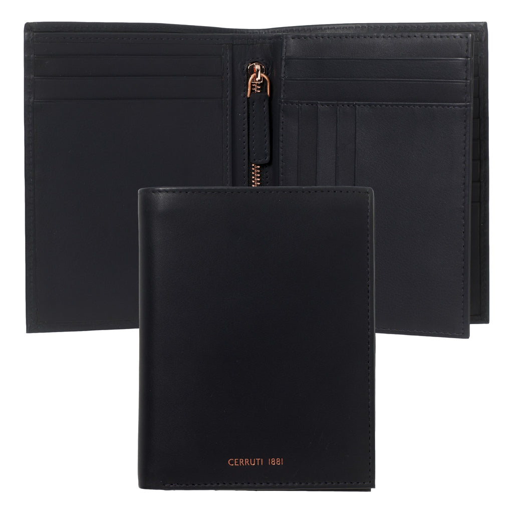  Navy leather travel wallet ZOOM from Cerruti 1881 fashion accessories