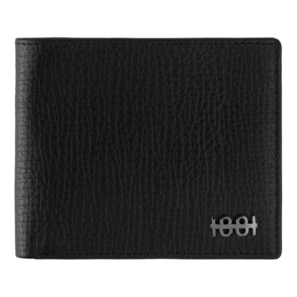  Men's bifold wallets CERRUTI 1881 black leather card wallet Irving 