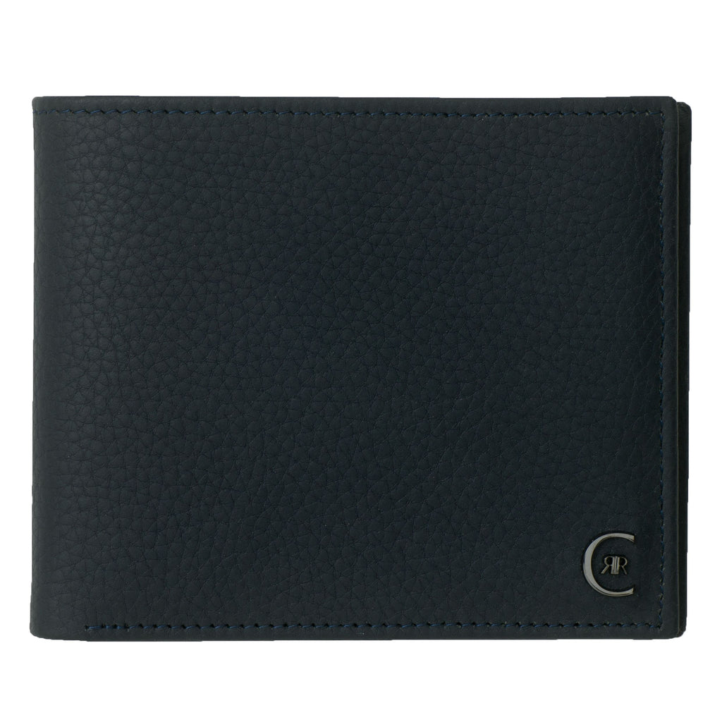 Men's bifold wallets Cerruti 1881 Blue leather card wallet Hamilton 