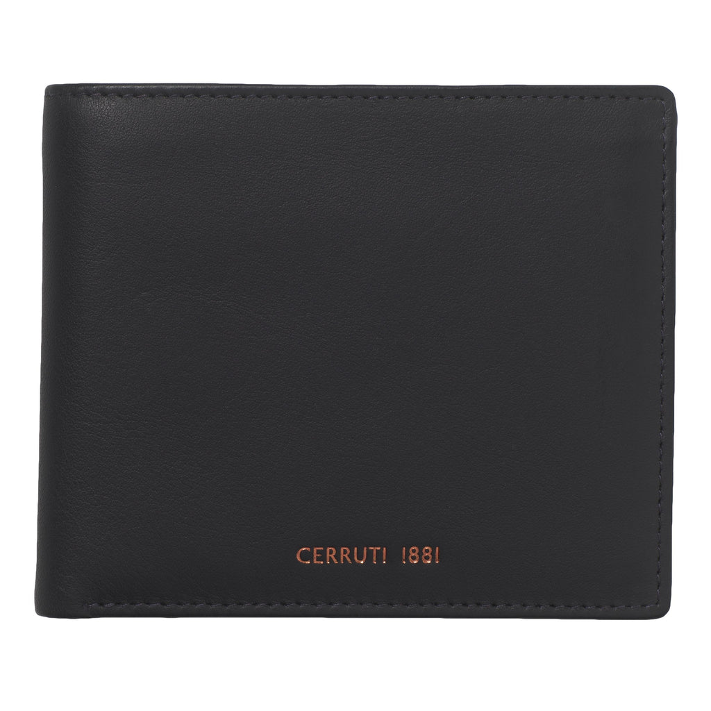  Luxury wallets for men CERRUTI 1881 Navy leather card wallet ZOOM 