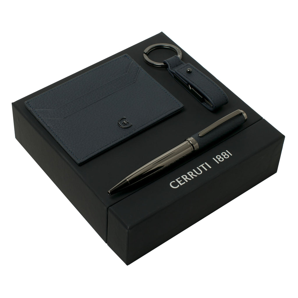  CERRUTI 1881 Gift Set for HIM | Ballpoint pen, Card holder & USB stick