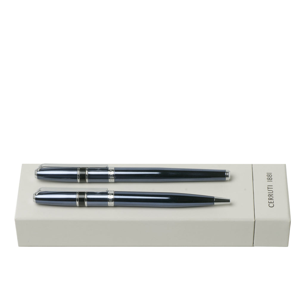  Pen gift sets Cerruti 1881 Blue ballpoint pen & rollerball pen Madison