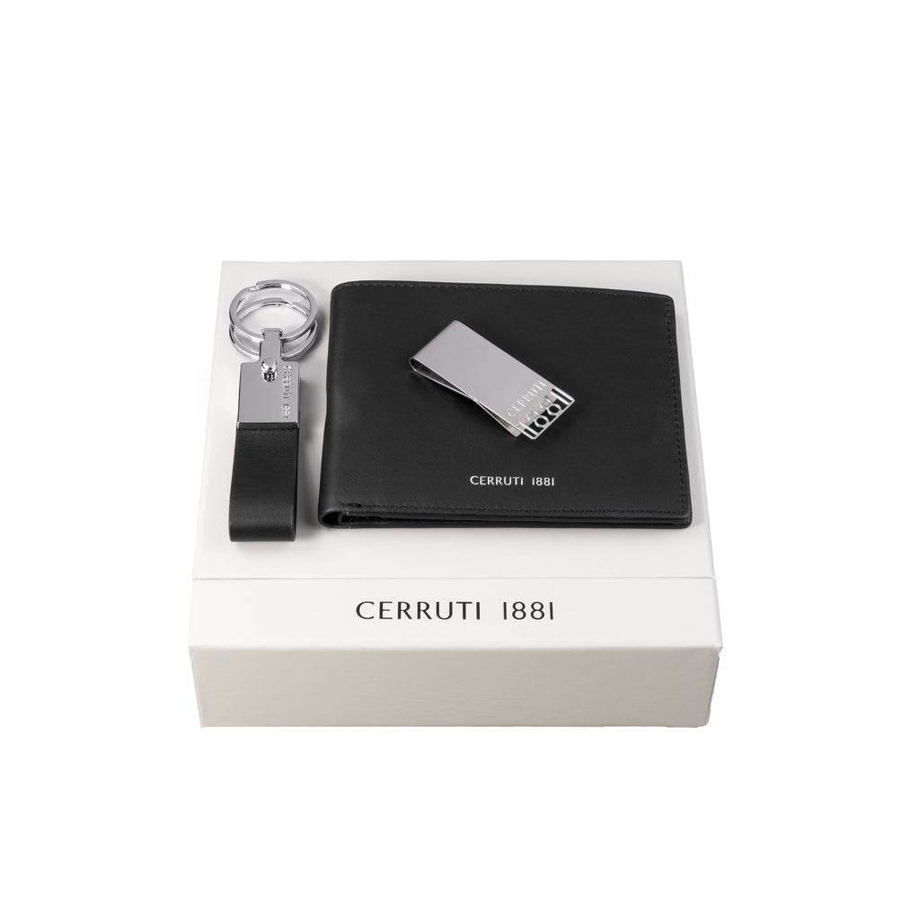  CERRUTI 1881 Gift Set for HIM | Zoom | Money clip, key ring & wallet