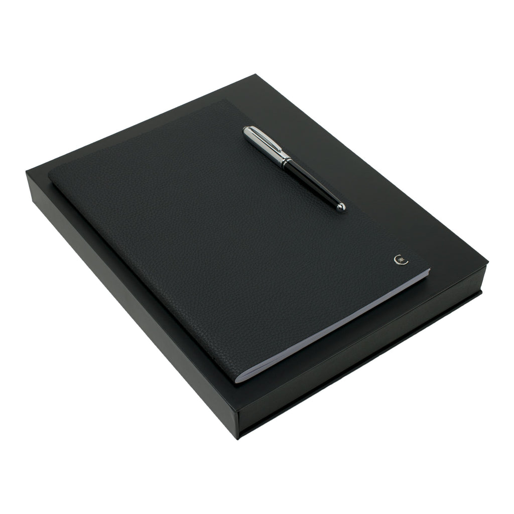  Men's executive sets CERRUTI 1881 Black A4 Note Pad & Fountain Pen