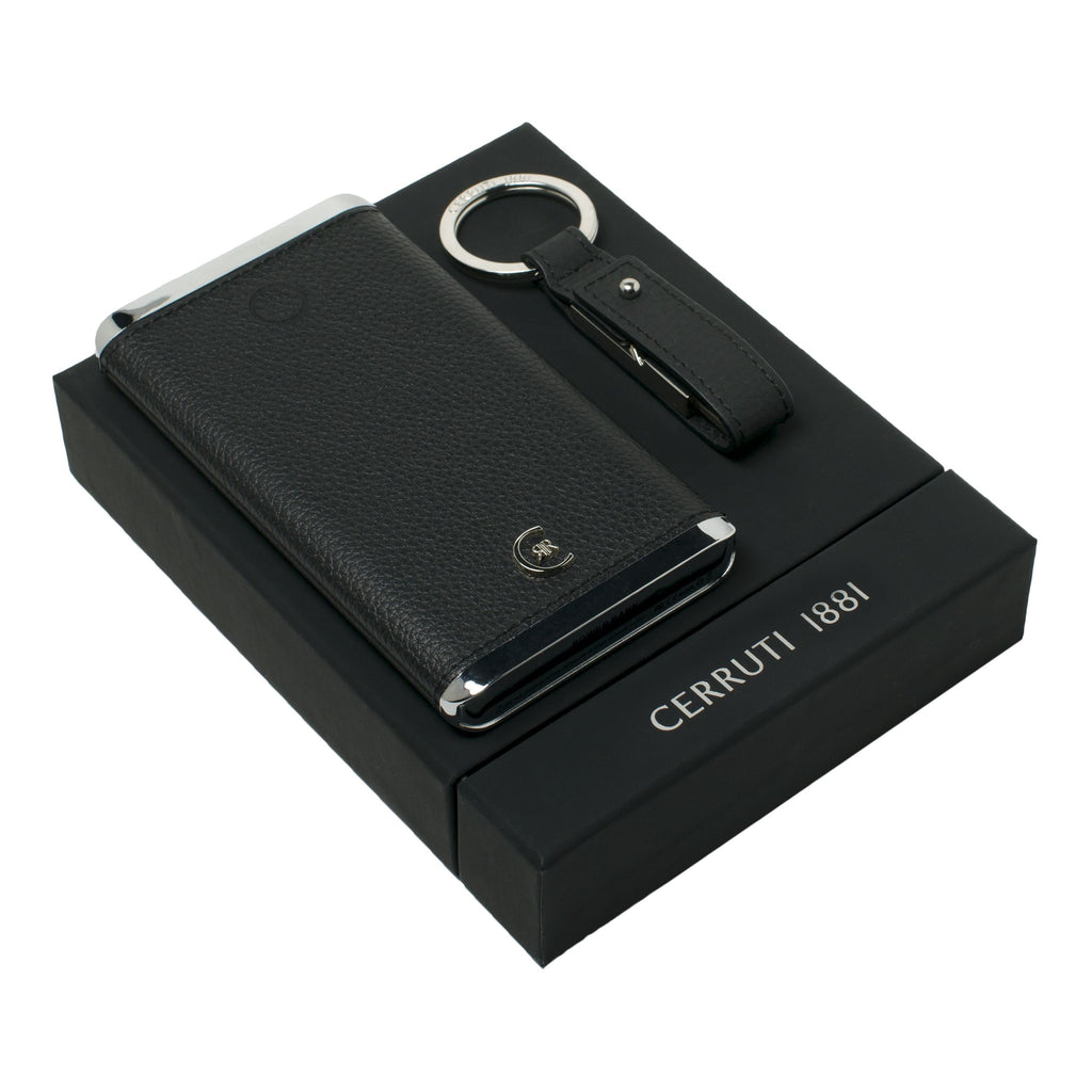  Luxury gift set Hamilton CERRUTI 1881 Black Power bank & USB stick