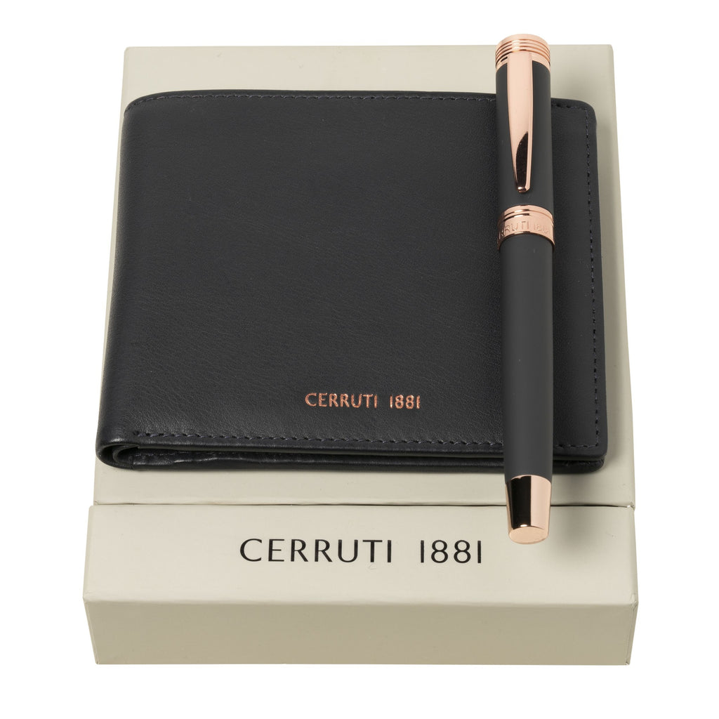 Fountain pen & Wallet from CERRUTI 1881 corporate gift set ZOOM