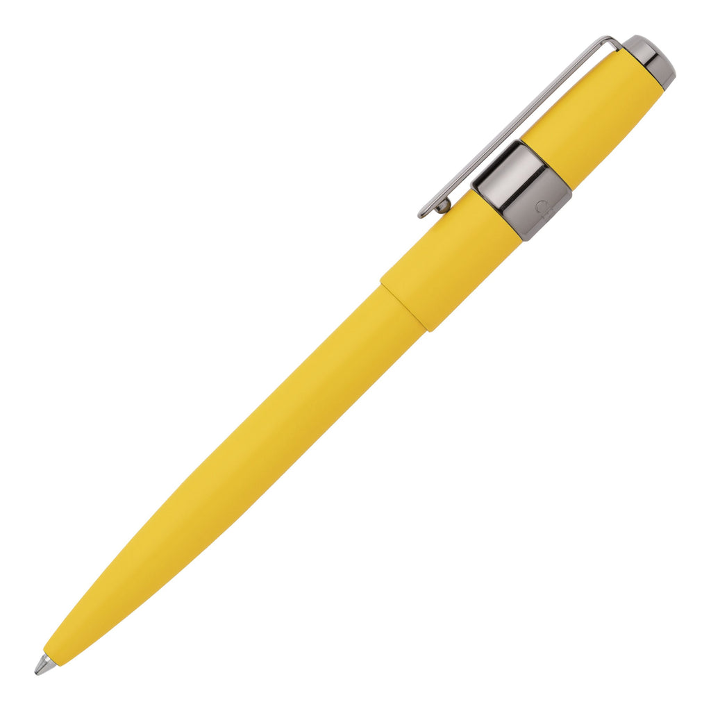 Premium writing instruments Cerruti 1881 yellow ballpoint pen Block 