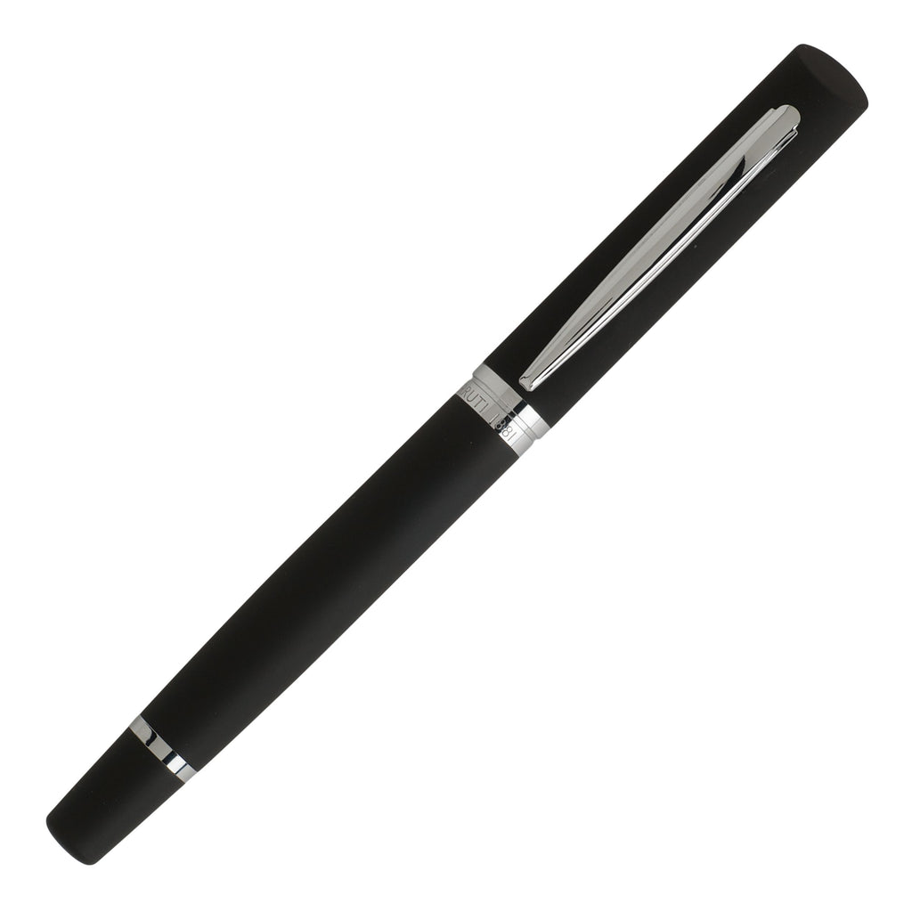 Cerruti 1881 Men's Rollerball pen Soft in black rubberized on barrel  