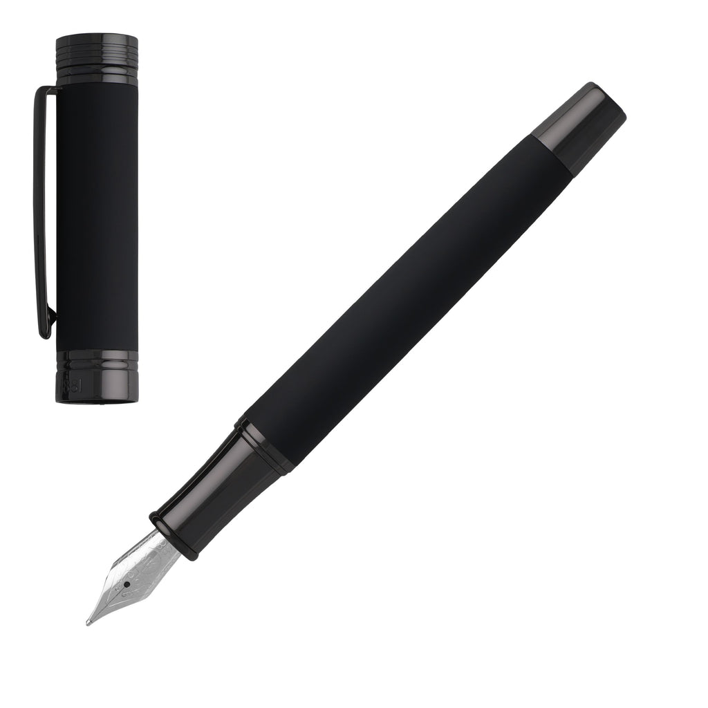  Soft Black Fountain pen Zoom from CERRUTI 1881 business gifts