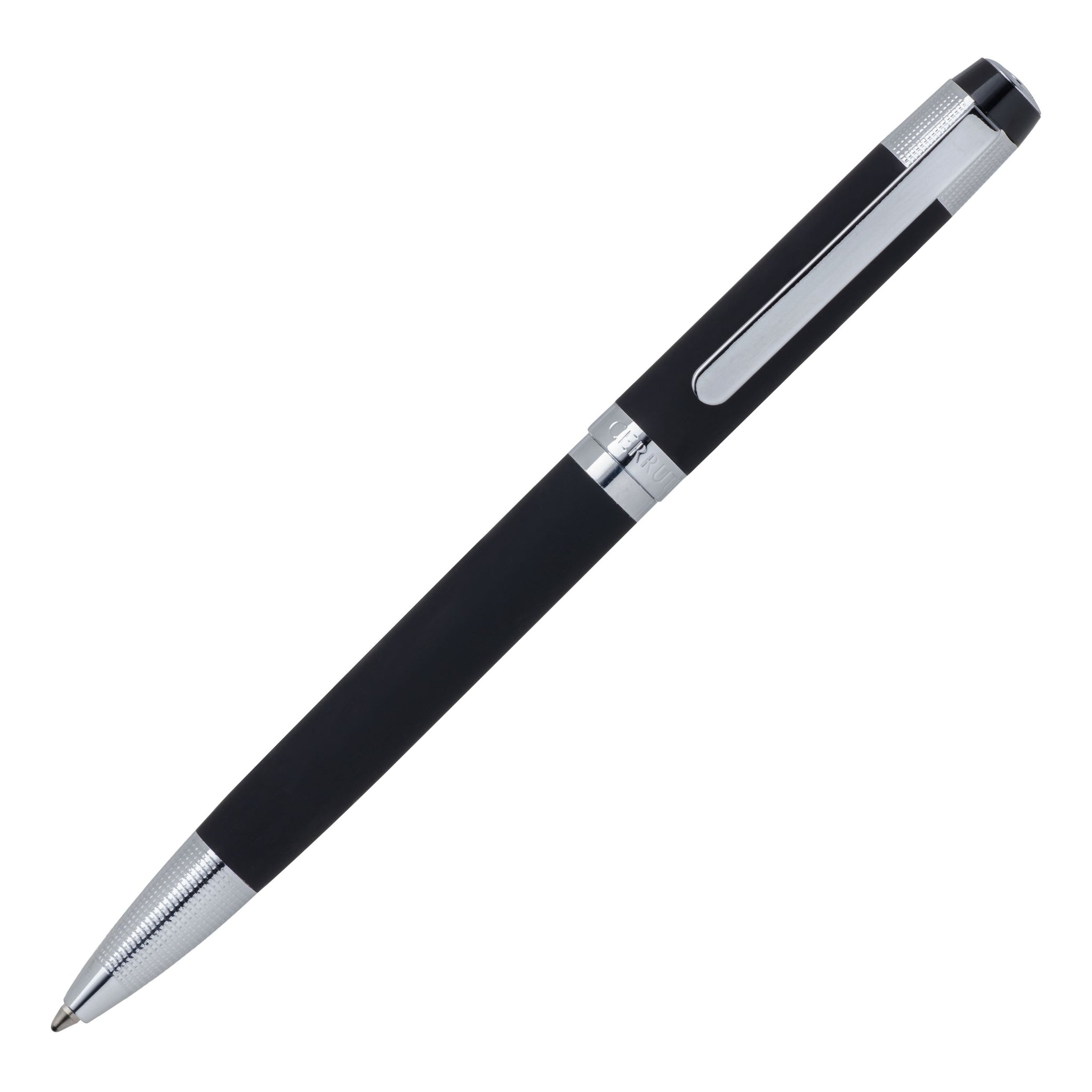 Luxury writing instruments CERRUTI 1881 Black Ballpoint pen