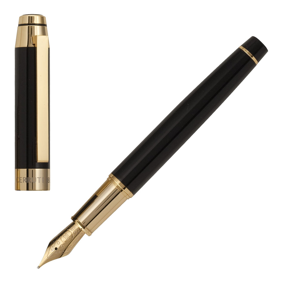  Cerruti 1881 fountain pen heritage in gold nib with CRR logo on top