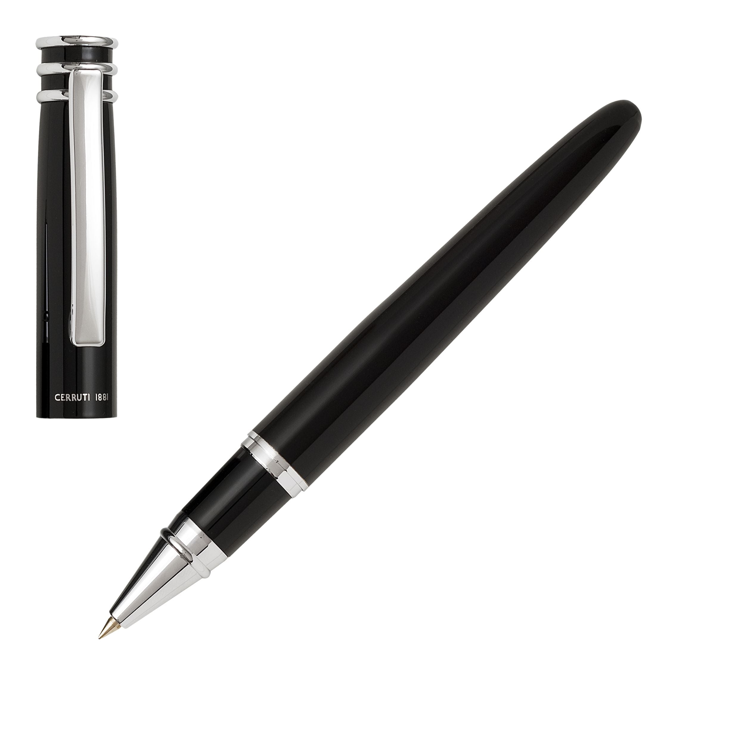 Rolery : CERRUTI 1881 - Zoom Black - Rollerové pero Rolery : CERRUTI 1881 - Zoom Black - Rollerové pero