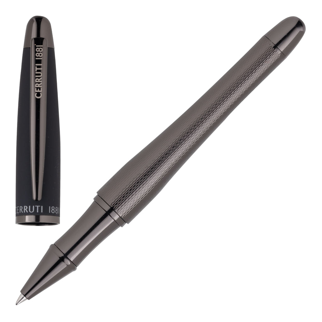 Writing accessories for Cerruti 1881 rollerball pen Oat in gun color 