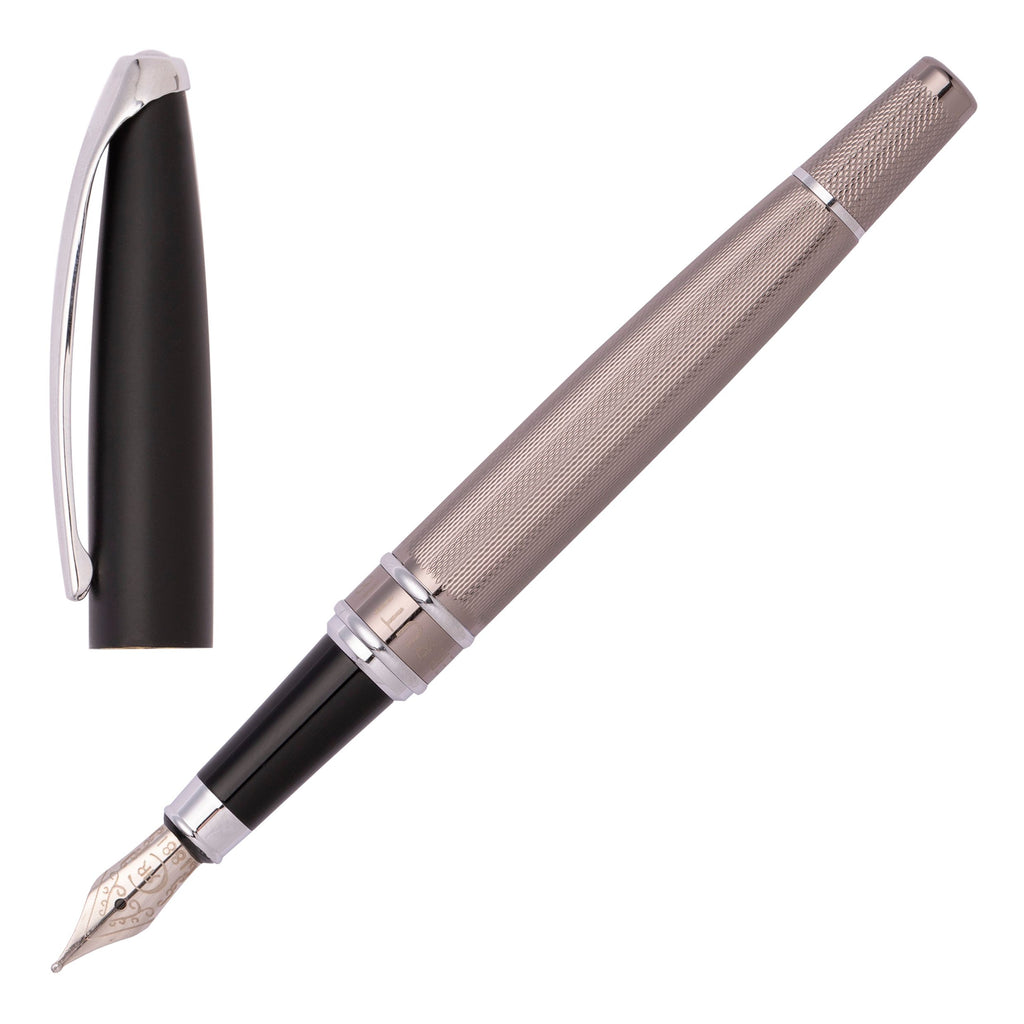 Gift for him CERRUTI 1881 Fountain pen with black lacquer Abbey