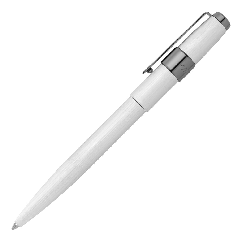  Men's luxury pens Cerruti 1881 Brushed chrome Ballpoint pen BLOCK