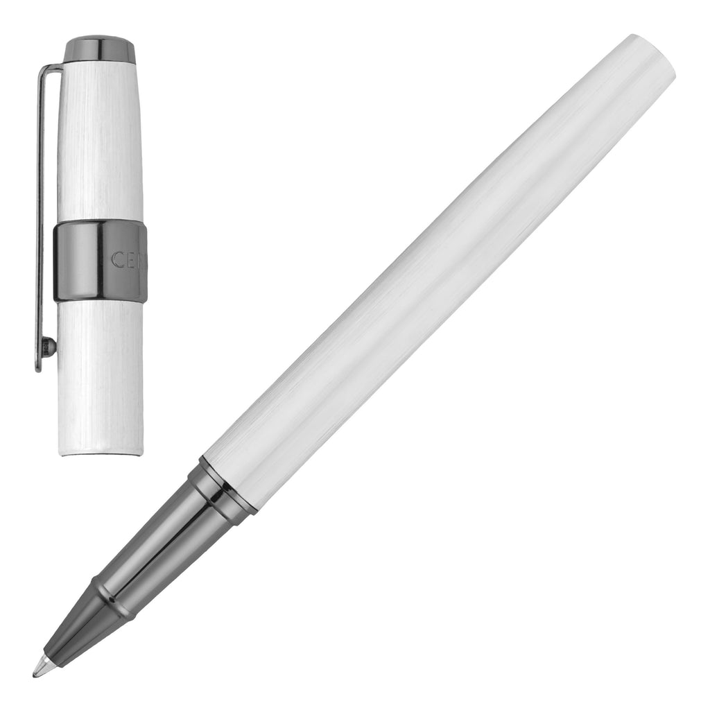  Luxury pens for men Cerruti 1881 brushed chrome Rollerball pen BLOCK 