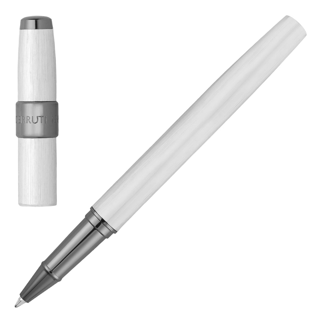  Luxury pens for men Cerruti 1881 brushed chrome Rollerball pen BLOCK 