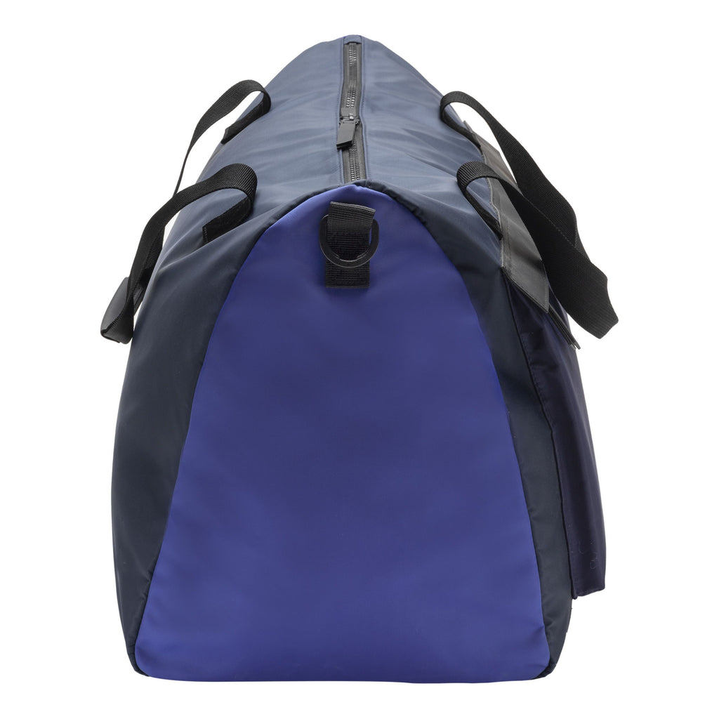 Mens designer handbags Cerruti 1881 Navy Bright Blue Travel bag BRICK 