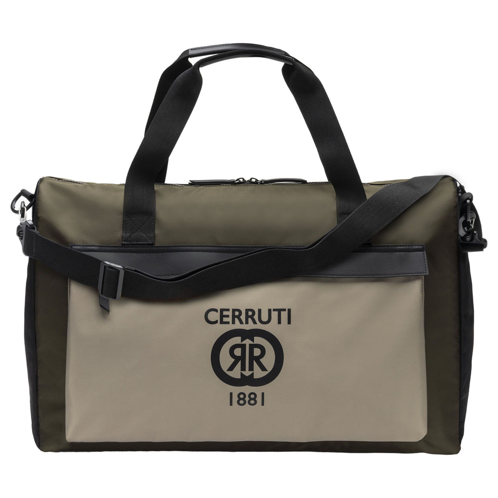  Travel bag Beige Khaki Black Brick from CERRUTI 1881 handbag