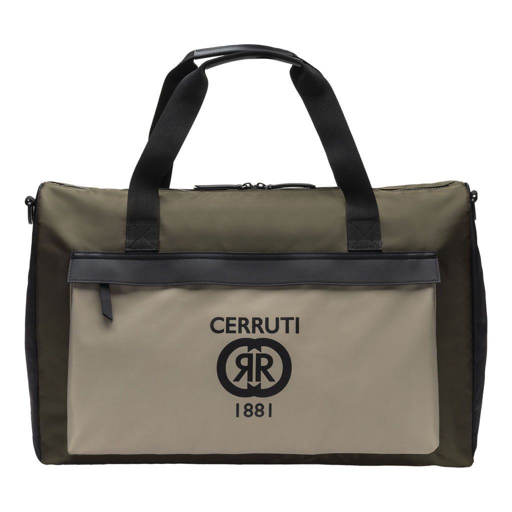  Travel bag Beige Khaki Black Brick from CERRUTI 1881 handbag