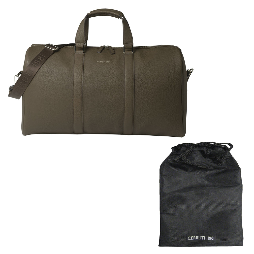  Men's designer travel luggage Cerruti 1881 taupe travel bag Hamilton 