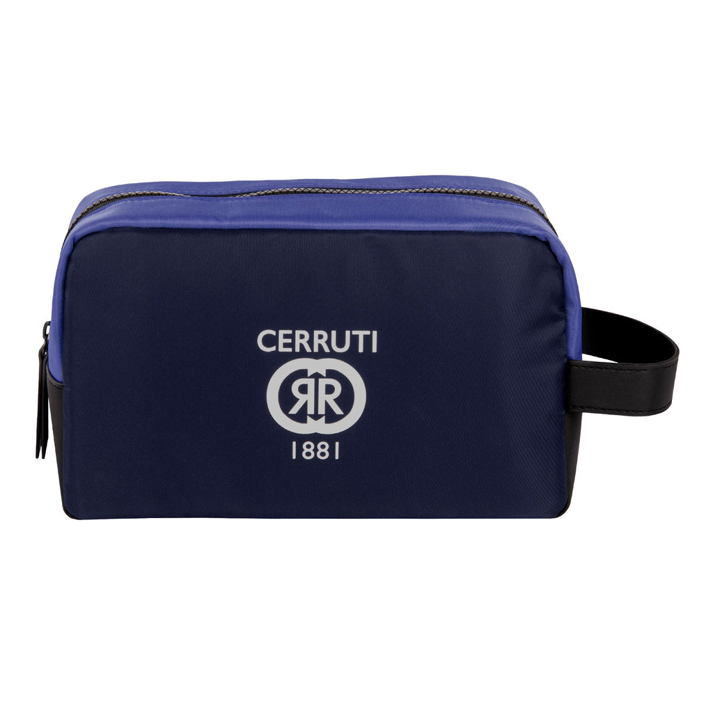  Men's designer bags Cerruti 1881 Navy Bright Blue toiletry bag Brick 