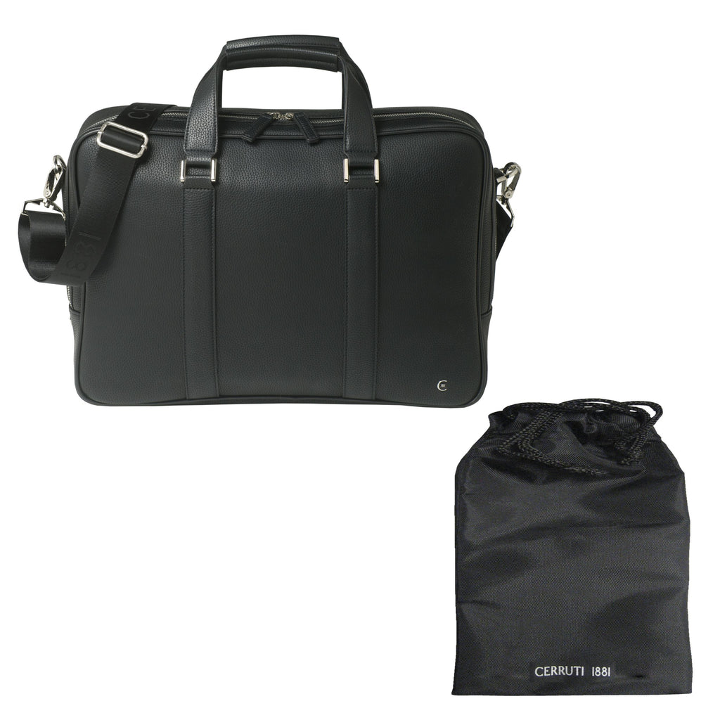  Designer handbags for men Cerruti 1881 black document bag Hamilton 
