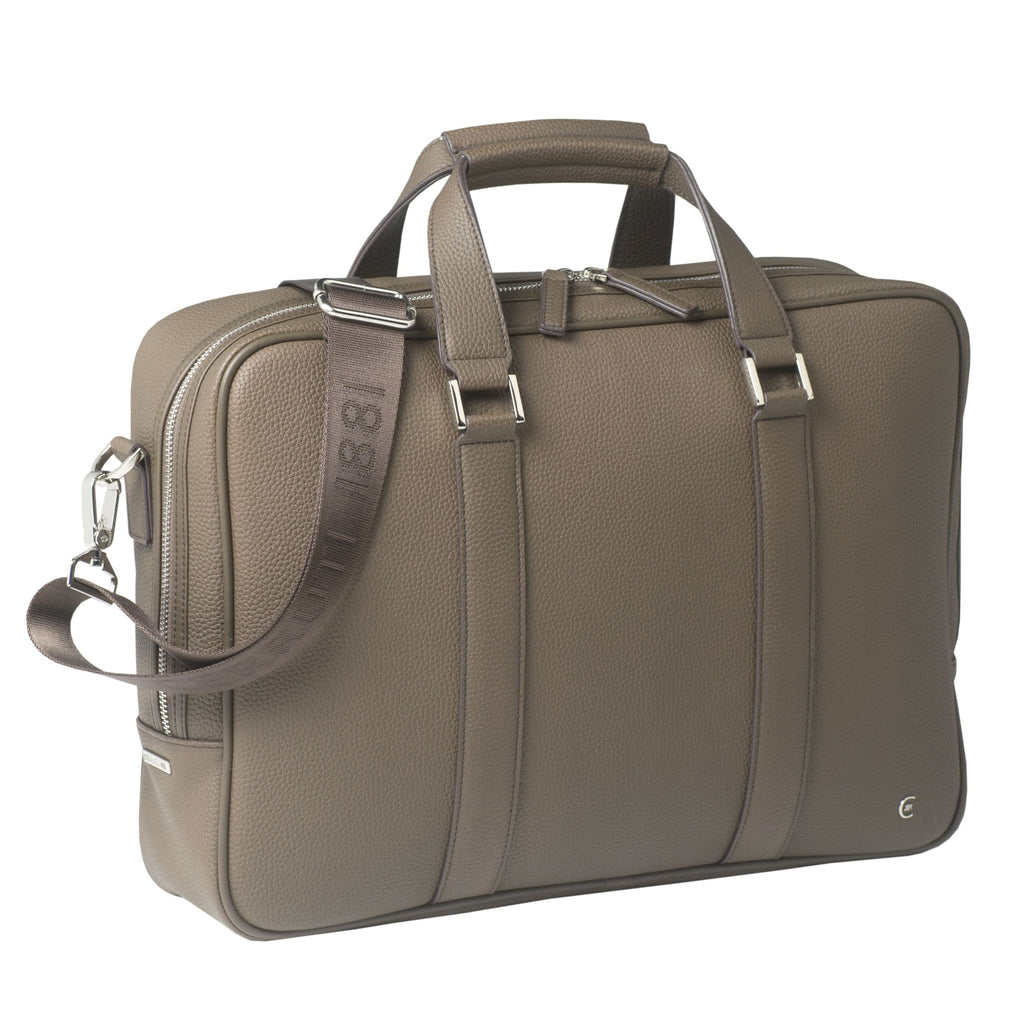  Men's luxury handbags Cerruti 1881 taupe document bag Hamilton 