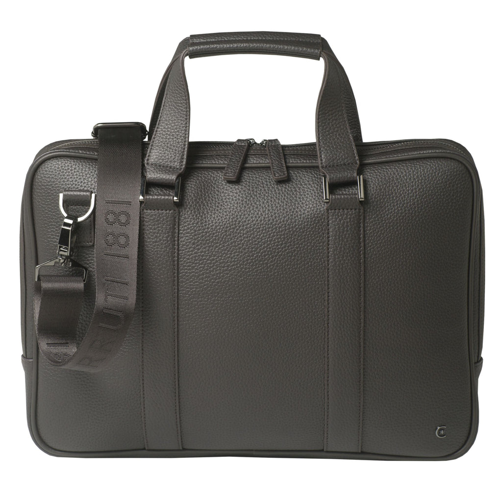  Men's designer handbags Cerruti 1881 Brown Computer bag Hamilton 