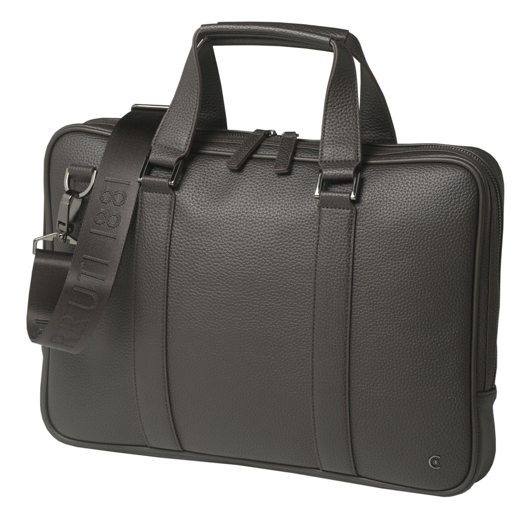  Men's designer handbags Cerruti 1881 Brown Computer bag Hamilton 