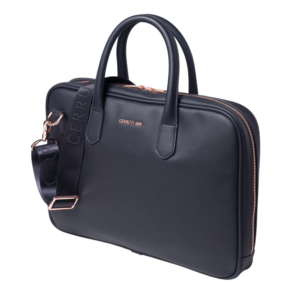  Mens luxury bags Cerruti 1881 fashion navy laptop bag ZOOM 