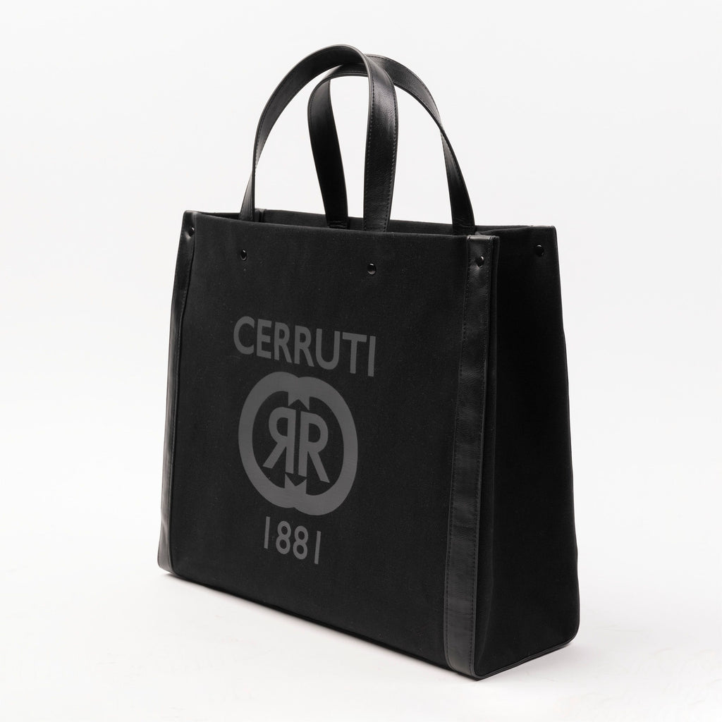  Cerruti 1881 Shopping bag Hampstead in Black tone-on-tone logo